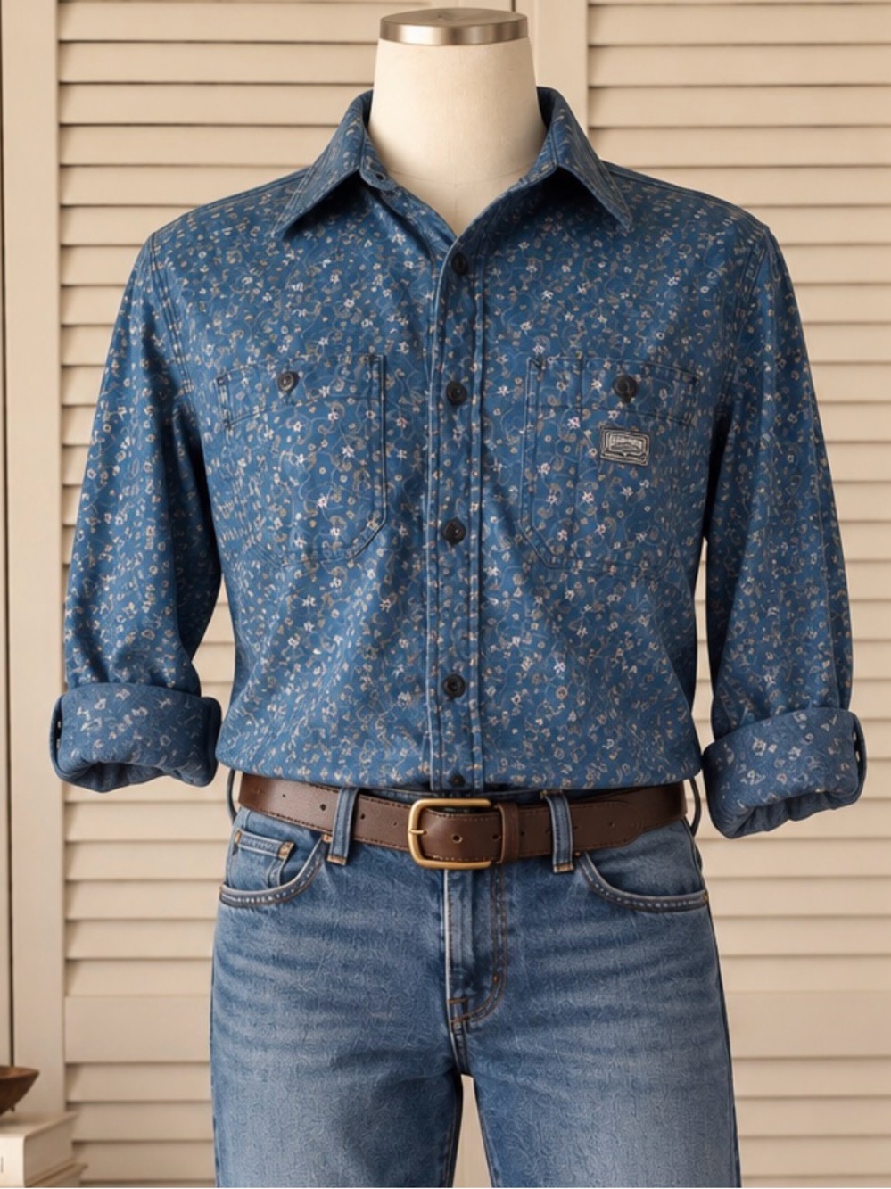Polo Ralph Lauren Denim & Supply Mens Floral Print Button Down Work Shirt size s
